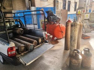 برش کاری اسکلت فلزی